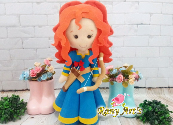 Princesa Merida com 40cm altura