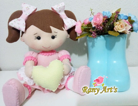 Trio de Bonecas para Nicho, 15, 20, 28cm Sentada