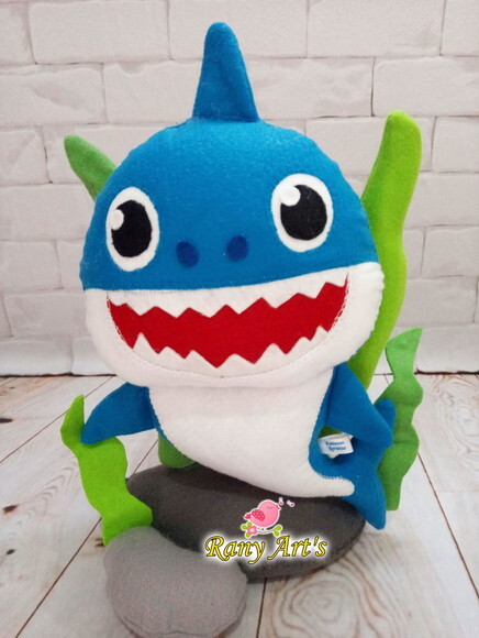 Tubarões Baby Shark - 2 Unidades de 26cm