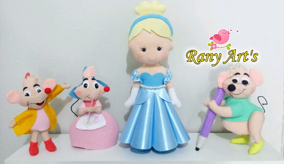 Tuma Cinderella com 6 personagens