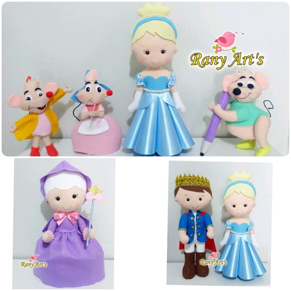 Tuma Cinderella com 6 personagens
