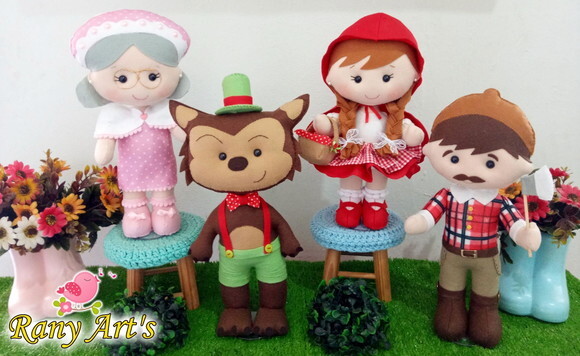 Turma Chapeuzinho Vermelho 30cm