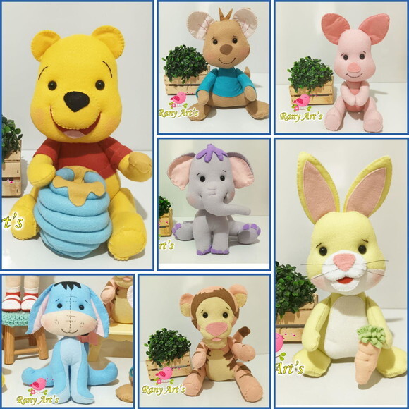 Turma Ursinho Pooh 8 Peças