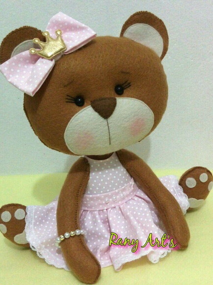 Ursa Princesa - Ursa Realeza 30cm