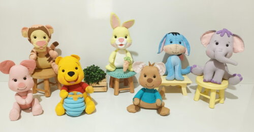 12 Centros de Mesa Ursinho Pooh