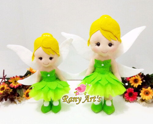 2 Fadinhas Tinker Bell com 30cm e 25cm