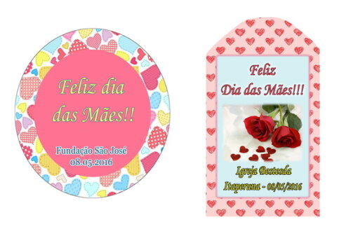 20 Lixas Decoradas c/ Flor de Feltro e P