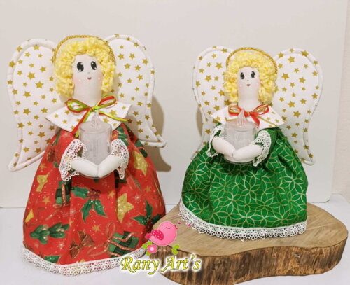 Anjinho de Luz 22cm - Tecido 100% Algodao