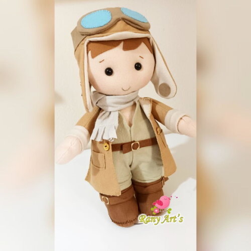 Aviador com 30cm , Menino Baloeiro