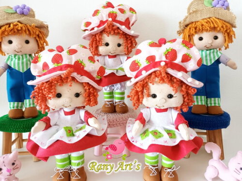 Boneca Moranguinho e Boneco Limãozinho 30m