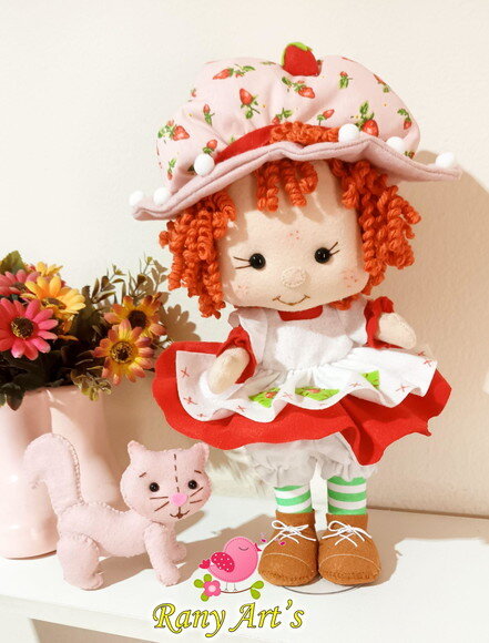 Boneca Moranguinho Vintage Kit com 6