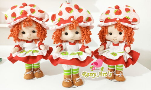 Boneca Moranguinho Vintage Kit com 6