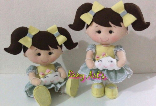 Bonecas Chuva de Amor para Nicho e Chá de Bebê