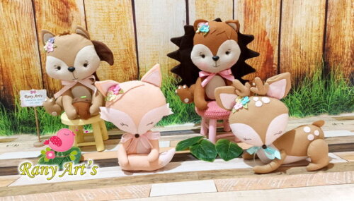 Bosque Encantado Menina 4 Peças