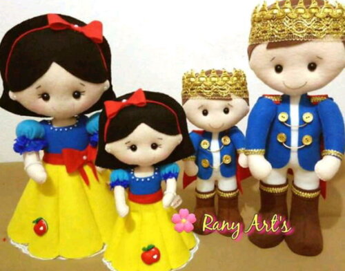 Branca de Neve e Principe com 20cm