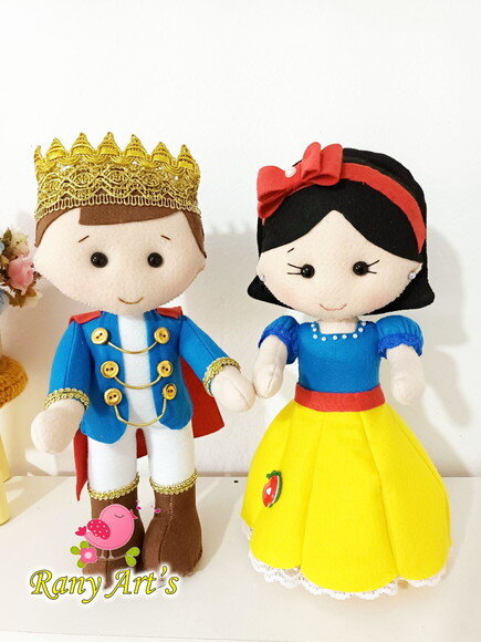 Branca de Neve e Principe com 25cm