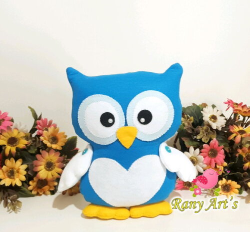 Casal de Corujinha Decorativa 23cm