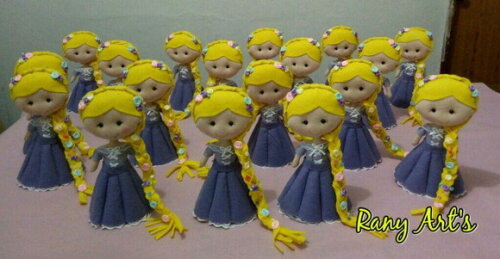 Centrinho de Mesa Rapunzel, 12 Unidades de 20cm