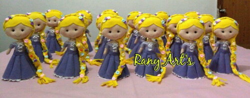 Centrinho de Mesa Rapunzel, 12 Unidades de 20cm