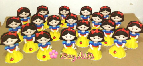 Centrinhos de Mesa Branca de Neve com 20cm Kit com 12 Unidad