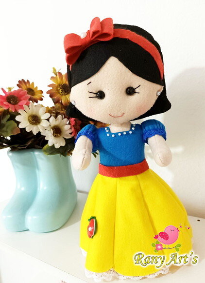 Centro de Mesa Branca de Neve 25cm - 12 Unid