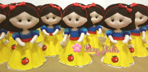 Centros de Mesa Branca de Neve Centrinho de Mesa 20cm - 10un