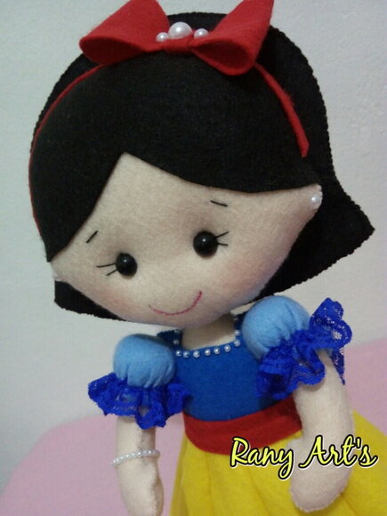 Centros de Mesa Branca de Neve com 25cm - Kit com 12 Unidade