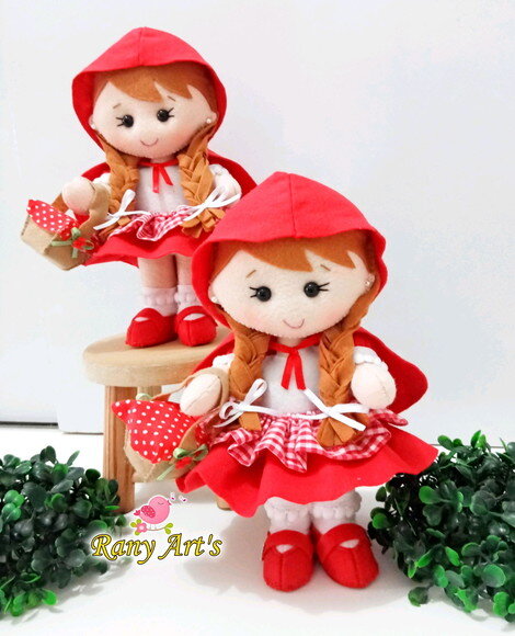 Centros de Mesa Chapeuzinho 20cm - Kit com 12unidades