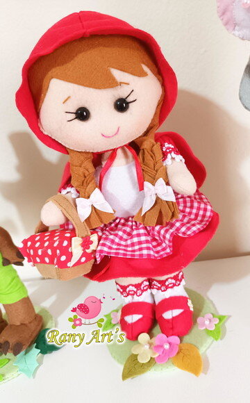 Centros de Mesa Chapeuzinho Vermelho com 20cm