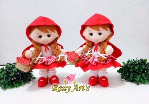 Centros de Mesa Chapeuzinho Vermelho com 25cm - Kit com 10 U