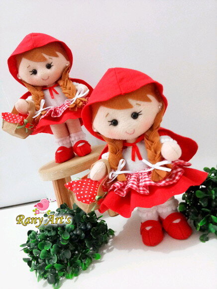 Centros de Mesa Chapeuzinho Vermelho com 25cm - Kit com 10 U