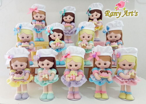 Centros de Mesa Confeiteiras com 25cm -kit com 12 Unidades