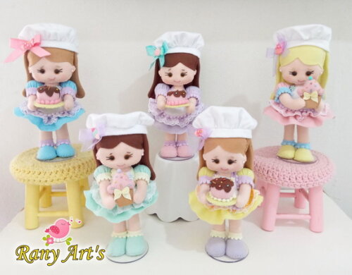 Centros de Mesa Confeiteiras com 25cm -kit com 12 Unidades