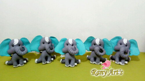 Centros de Mesa Safari Personalizado com 15cm - Kit com 12 U