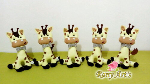 Centros de Mesa Safari Personalizado com 15cm - Kit com 12 U
