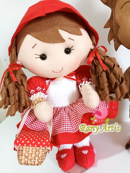 Chapeuzinho Vermelho e Lobo Mau 30cm