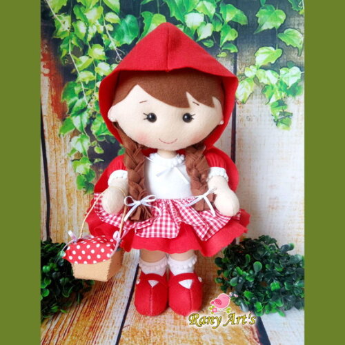 Chapeuzinho Vermelho e Lobo Mau 30cm