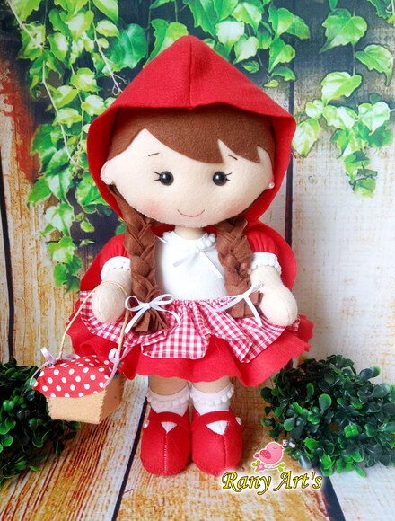 Chapeuzinho Vermelho e Lobo Mau 30cm