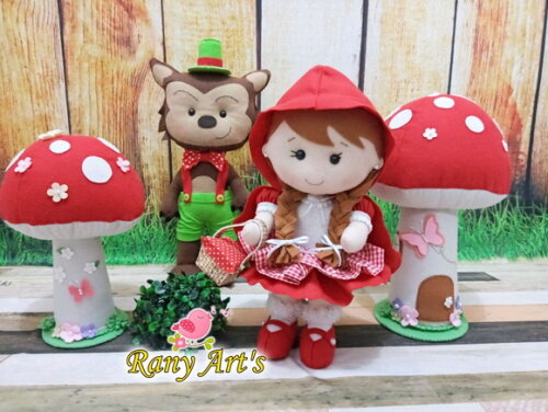Chapeuzinho Vermelho e Lobo Mau Com.cogumelos