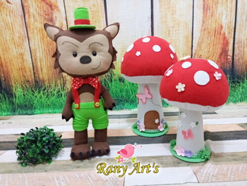 Chapeuzinho Vermelho e Lobo Mau Com.cogumelos