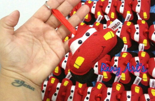 Chaveiro Mcqueen Personalizado com Nome