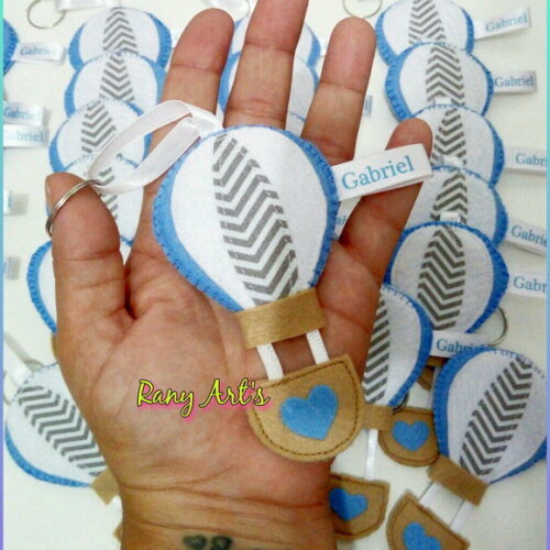 Chaveiros de balão personalizados kit com 20 unidades