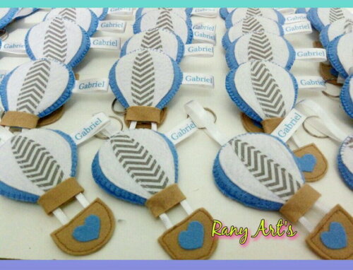 Chaveiros de balão personalizados kit com 20 unidades