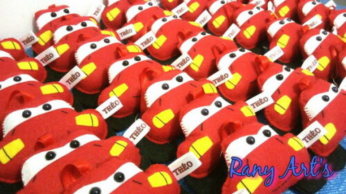 Chaveiros Mcqueen - Chaveiros dos Carros - Kit c 10 Unidades