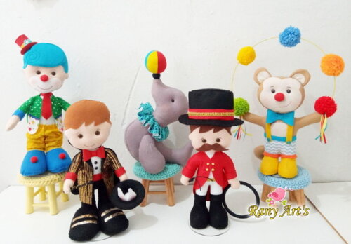 Circo com Bonecos Grandes 40cm