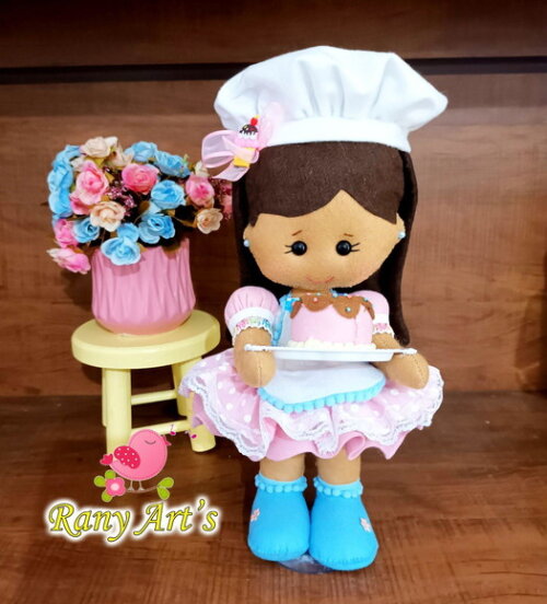 Confeiteira em Feltro 30cm