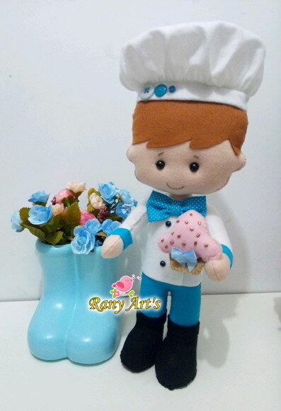 Confeiteiro em Feltro 30cm