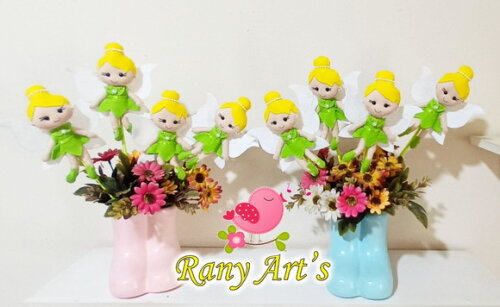 Fadinhas Tinker Bell no Palito Kit com 12 Unidades