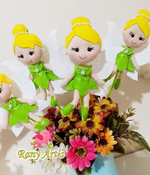Fadinhas Tinker Bell no Palito Kit com 12 Unidades