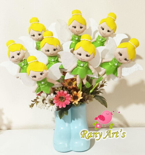 Fadinhas Tinker Bell no Palito Kit com 12 Unidades